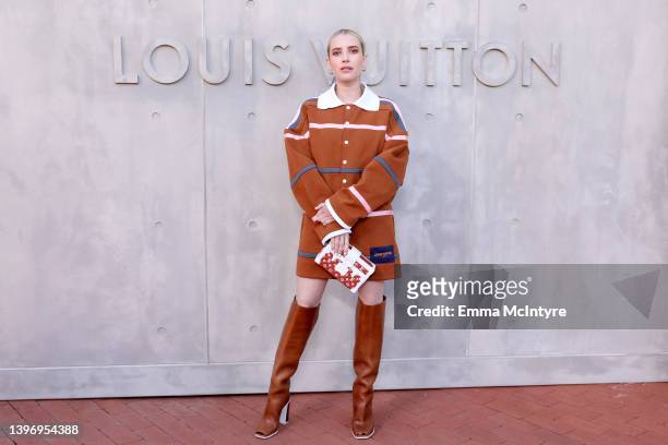 Emma Roberts attends the Louis Vuitton's 2023 Cruise Show on May 12, 2022 in San Diego, California.