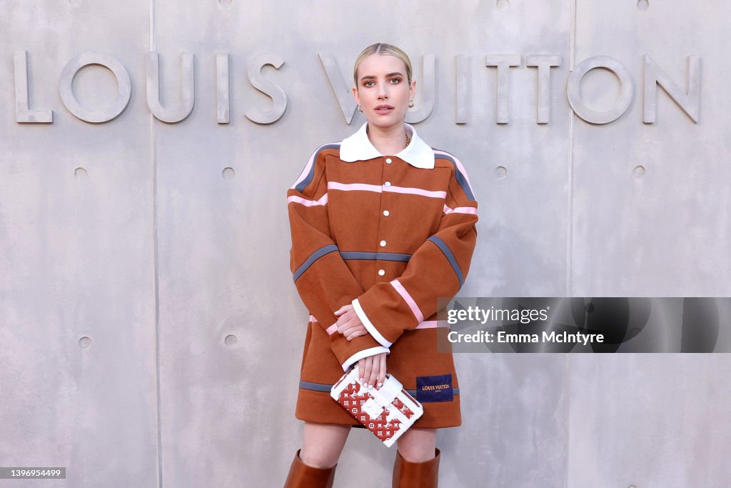 Emma Roberts attends the Louis Vuitton's 2023 Cruise Show on May 12
