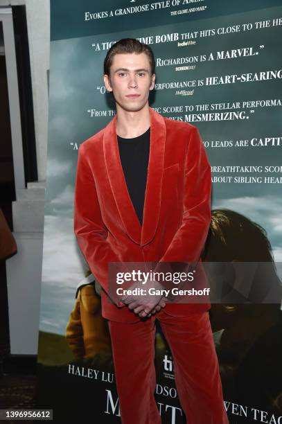 Actor Owen Teague attends the New York premiere of "Montana Story" at AMC Lincoln Square Theater on May 12, 2022 in New York City.