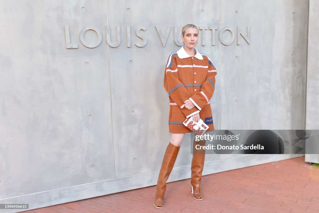 Emma Roberts attends Louis Vuitton's 2023 Cruise Show at Salk... News