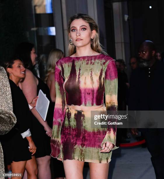 Paris Jackson arrives at the grand opening of Hard Rock Hotel Times Square on May 12, 2022 in New York City.