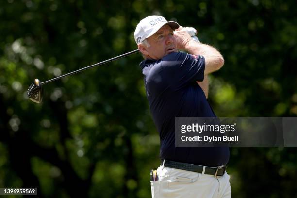 Rod Pampling of Australia plays his shot from the sixth tee during the first round of the Regions Tradition at Greystone Golf and Country Club on May...