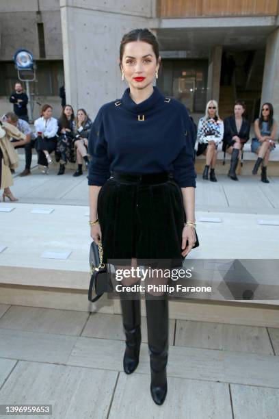 Ana de Armas attends the Louis Vuitton's 2023 Cruise Show on May 12, 2022 in San Diego, California.