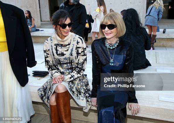 Gemma Chan and Anna Wintour attend the Louis Vuitton's 2023 Cruise