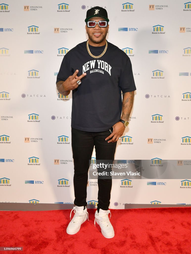 Flo Rida Romm Flo Rida attends the Room to Read 2022 New York Gala at The Rainbow ...