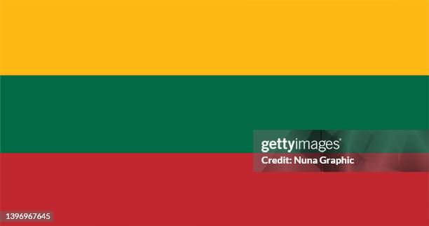 lithuania flag - lithuania stock illustrations