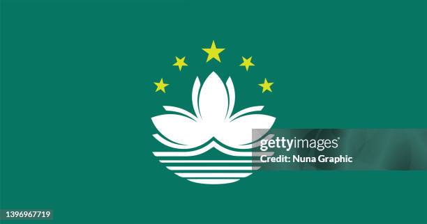macao flag - macao stock illustrations