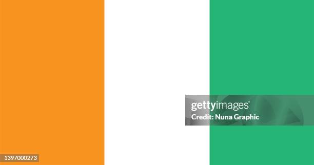 ivory coast flagge - côte d'ivoire stock-grafiken, -clipart, -cartoons und -symbole