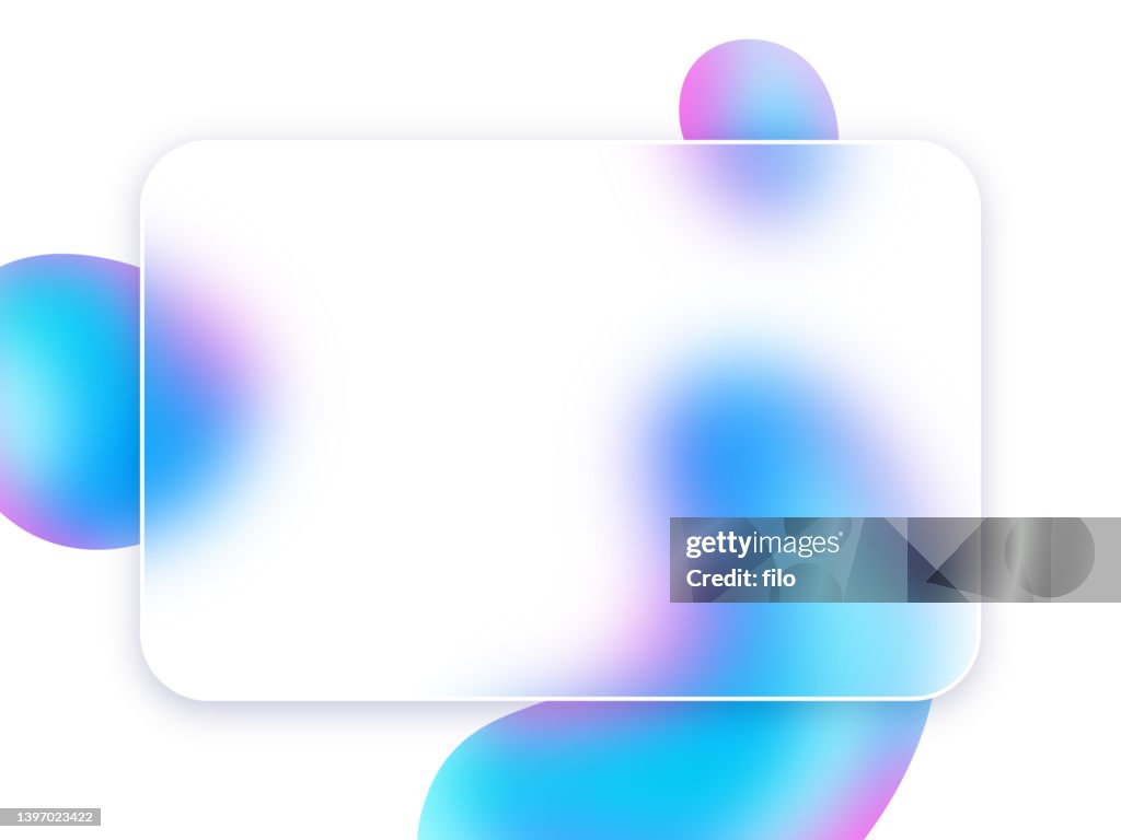 Diseño de fondo de interfaz de vidrio moderno