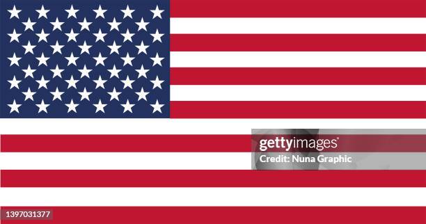 stockillustraties, clipart, cartoons en iconen met usa flag - amerikaanse-vlag