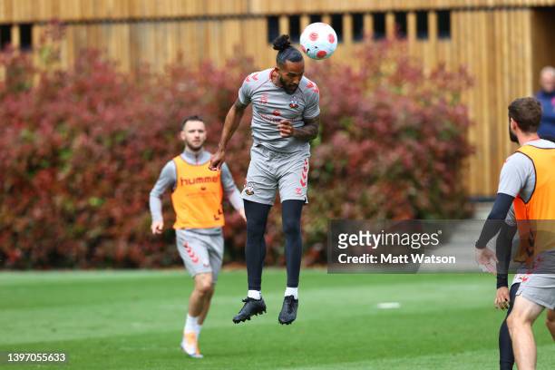 Theo Walcott during a Southampton FC training session at the Staplewood Campus on May 13, 2022 in Southampton, England.