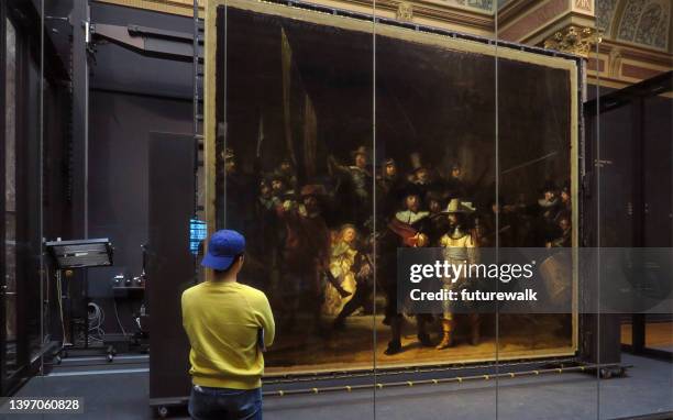 the night watch - rembrandt stock pictures, royalty-free photos & images