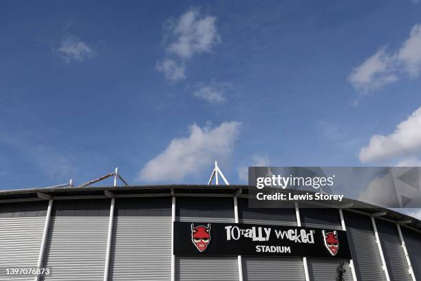 General view outside the stadium prior to the Betfred Super League Round 12 match between St Helens and Hull FC at Totally Wicked Stadium on May 13,...