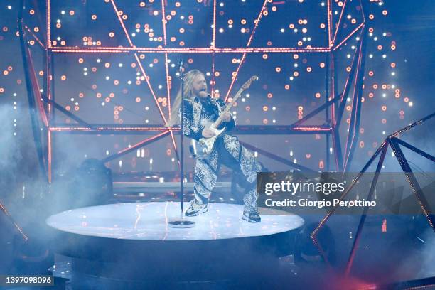 Sam Ryder attends the dress reharsals ahead of the 66th Eurovision Song Contest Grand Final at Reggia di Venaria Reale on May 13, 2022 in Turin,...