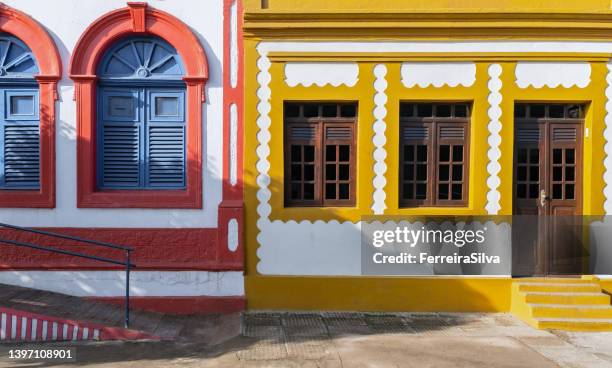 colonial houses from paudalho city - aracaju stock pictures, royalty-free photos & images