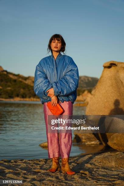 Lea Naumann attends the Etam Cruise 2022 Collection at Domaine de Murtoli on May 12, 2022 in Corsica,France.