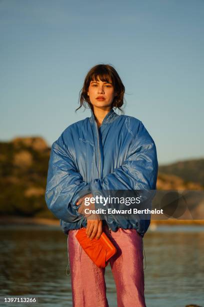 Lea Naumann attends the Etam Cruise 2022 Collection at Domaine de Murtoli on May 12, 2022 in Corsica,France.