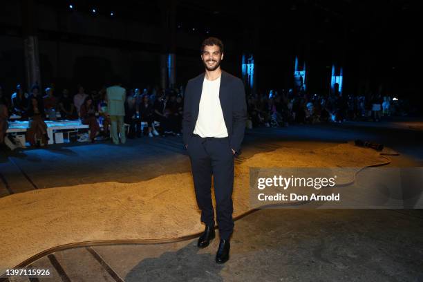 Nathan McGuire attends the First Nations Fashion + Design show during Afterpay Australian Fashion Week 2022 Resort '23 Collections at Carriageworks...