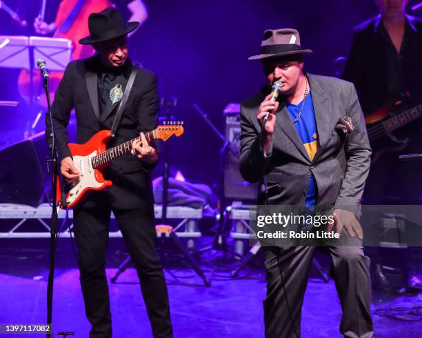 Frederic Lo and Peter Doherty perform at KOKO on May 13, 2022 in London, England.