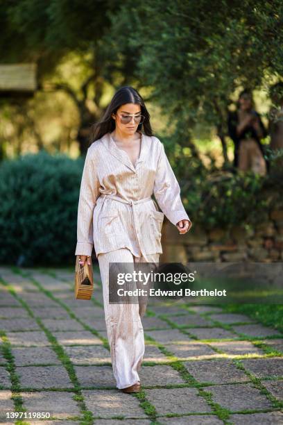 Sandra Rodrigues Pinto attends the Etam Cruise 2022 Collection at Domaine de Murtoli on May 12, 2022 in Corsica,France.