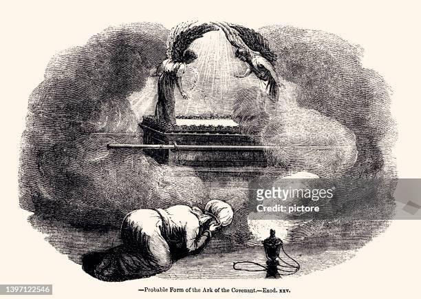 probable form of the ark of the covenant (xxxl with lots of details) - human interest stock illustrations
