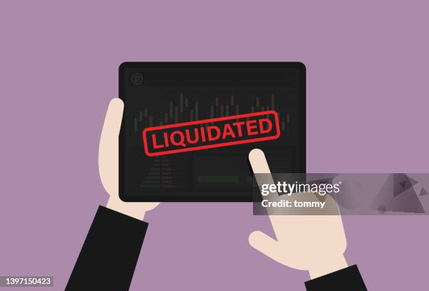 stock traders liquidated from a stock market - ipo stock illustrations