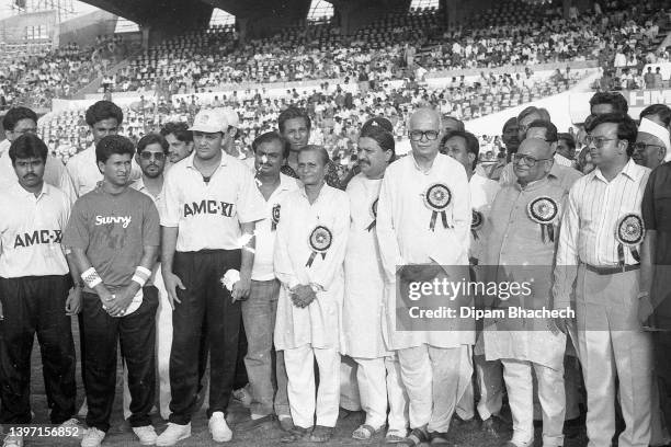 Lal Krishna Advani as a chief Guest at Sardar Patel Stadium Ahmedabad Gujarat India on 13th June 1992.