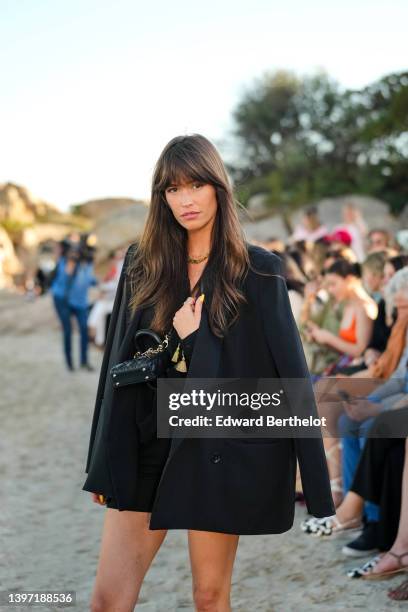 Alison Toby attends the Etam Cruise 2022 Collection at Domaine de Murtoli on May 12, 2022 in Corsica,France.