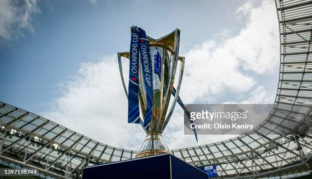 General view of The Heineken Champions Cup prior to the Heineken Champions Cup Semi Final match between Leinster Rugby and Stade Toulousain at Aviva...
