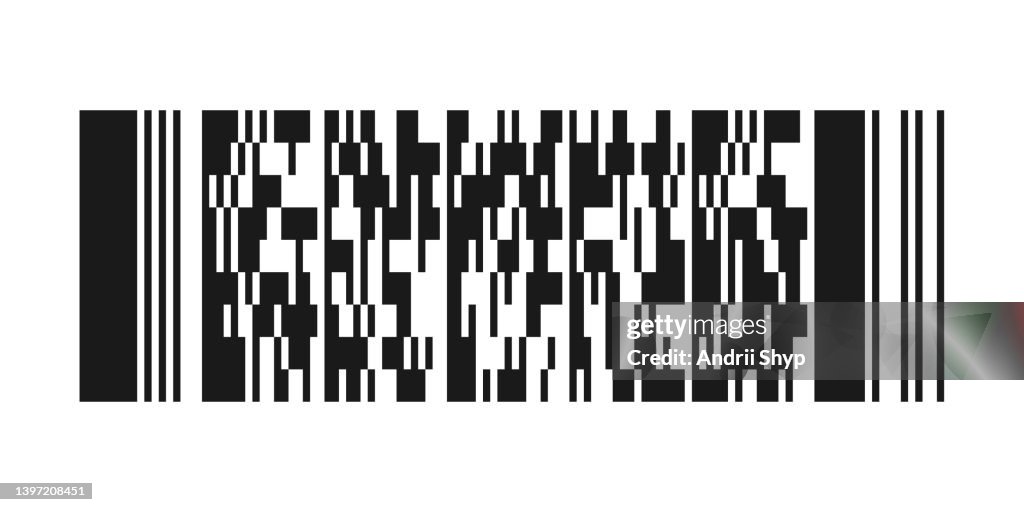 Liner Code Code Bar Stacked Linear Barcode Code Pattern Sample High-Res Vector Graphic ...