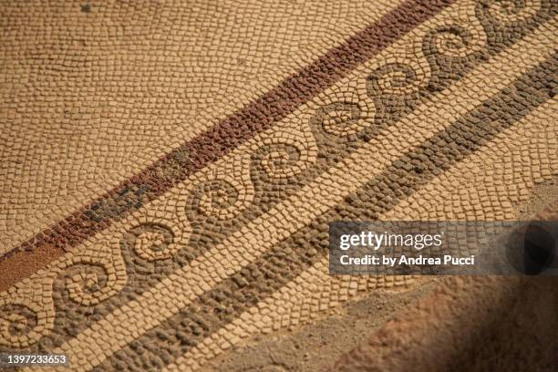 mosaic, pompeii, naples, campania, italy - pompeii mosaic stock pictures, royalty-free photos & images