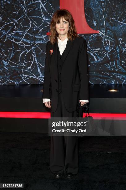 Winona Ryder attends Netflix's "Stranger Things" Season 4 Premiere at Netflix Brooklyn on May 14, 2022 in Brooklyn, New York.