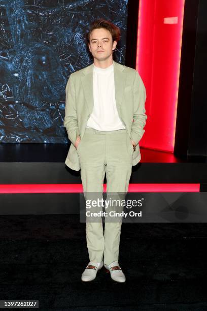 Charlie Heaton attends Netflix's "Stranger Things" Season 4 Premiere at Netflix Brooklyn on May 14, 2022 in Brooklyn, New York.