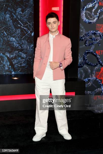 Noah Schnapp attends Netflix's "Stranger Things" Season 4 Premiere at Netflix Brooklyn on May 14, 2022 in Brooklyn, New York.