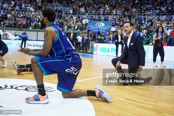 President Felix Sancho of Hereda San Pablo Burgos during ACB League match between Hereda San Pablo Burgos and Urbas Fuenlabrada at Coliseum Burgos on...