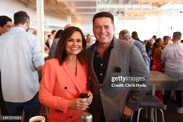 Karl Stefanovic and Lisa Wilkinson atte the 2022 TV WEEK Logie Awards nomination announcement on May 15, 2022 in Gold Coast, Australia.