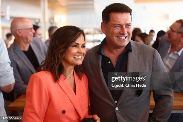 Karl Stefanovic and Lisa Wilkinson attend the 2022 TV WEEK Logie Awards nomination announcement on May 15, 2022 in Gold Coast, Australia.