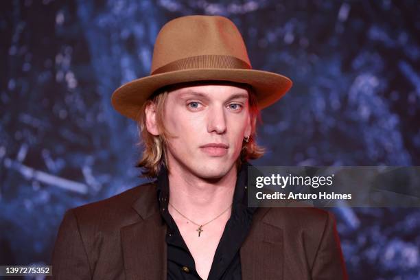 Jamie Campbell Bower attends Netflix's "Stranger Things" Season 4 Premiere at Netflix Brooklyn on May 14, 2022 in Brooklyn, New York.