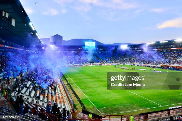 General view prior to the quarterfinals second leg match between Pachuca and Atletico San Luis as part of the Torneo Grita Mexico C22 Liga MX at...