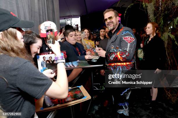 David Harbour attends Netflix's "Stranger Things" Season 4 New York Premiere at Netflix Brooklyn on May 14, 2022 in Brooklyn, New York.