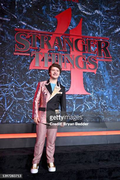 Gaten Matarazzo attends Netflix's "Stranger Things" Season 4 New York Premiere at Netflix Brooklyn on May 14, 2022 in Brooklyn, New York.