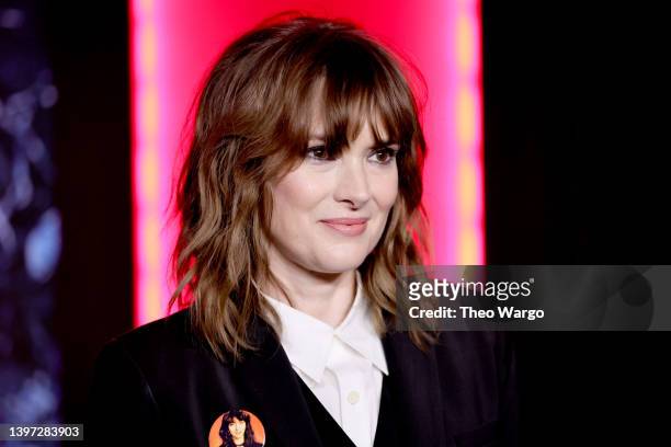 Winona Ryder attends Netflix's "Stranger Things" Season 4 New York Premiere at Netflix Brooklyn on May 14, 2022 in Brooklyn, New York.