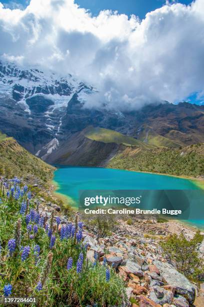 lago humantay, cusco, perú - paisajes de peru fotografías e imágenes de stock