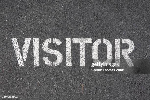 visitor parking space - visitor restriction stock pictures, royalty-free photos & images