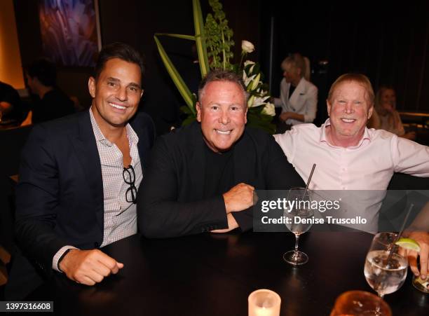 Bill Rancic and Mark Davis celebrate the grand opening of RPM Italian at The Forum Shops at Caesars on May 14, 2022 in Las Vegas, Nevada.