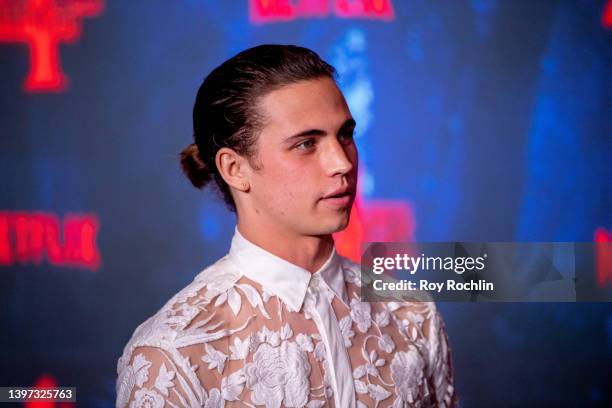 Tanner Buchanan attends Netflix's "Stranger Things" season 4 premiere at Netflix Brooklyn on May 14, 2022 in Brooklyn, New York.