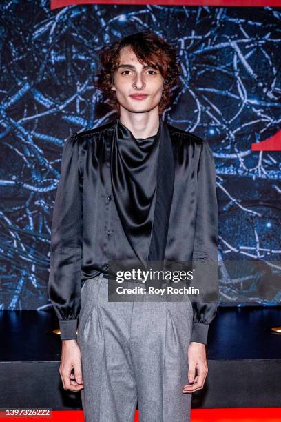 Finn Wolfhard attends Netflix's "Stranger Things" season 4 premiere at Netflix Brooklyn on May 14, 2022 in Brooklyn, New York.