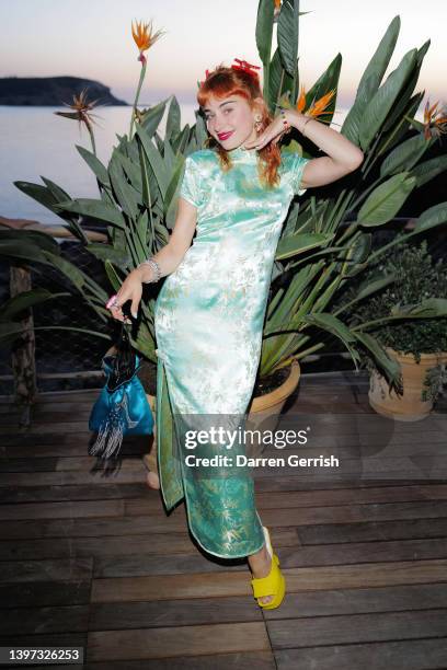 Miranda Makaroff attends the Beach Caves launch at Six Senses Ibiza on May 13, 2022 in Ibiza, Spain.