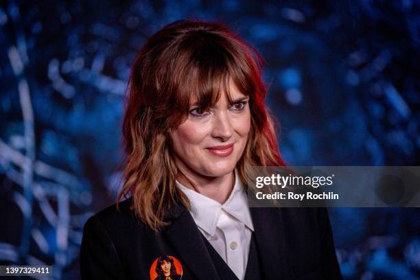 Winona Ryder attends Netflix's "Stranger Things" season 4 premiere at Netflix Brooklyn on May 14, 2022 in Brooklyn, New York.