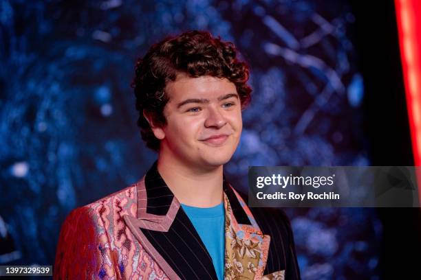 Gaten Matarazzo attends Netflix's "Stranger Things" season 4 premiere at Netflix Brooklyn on May 14, 2022 in Brooklyn, New York.